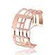 Silver bracelets with gold plating